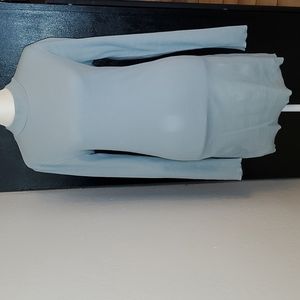 Forever 21 Pastel Turquoise Long-sleeved Tee/Sweater Dress NWT